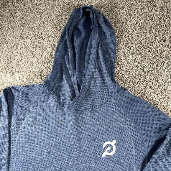 Lululemon x Peloton Sweatshirt Mens Large Hoodie Lightweight Pullover Graphic - Picture 2 of 10